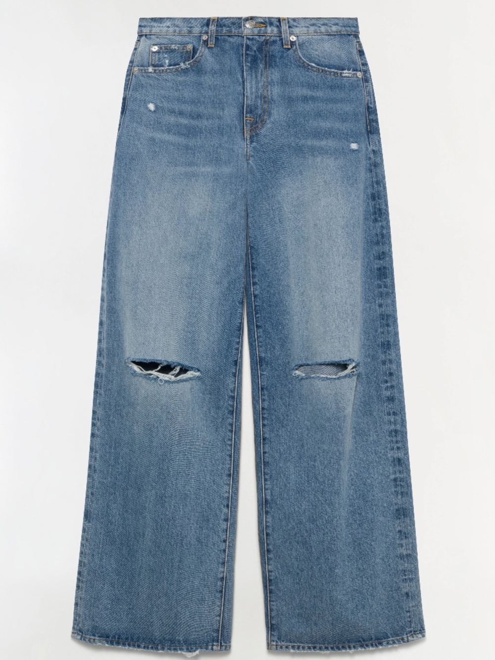 Jonathan Simkhai Willoughby Denim Straight Crop — Stanbury | High Rise | Worn On